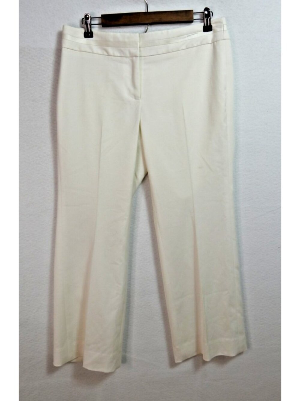 White House Black Market Legacy Modern Boot Pants Women's 8R Ivory Career Stret - Picture 2 of 8
